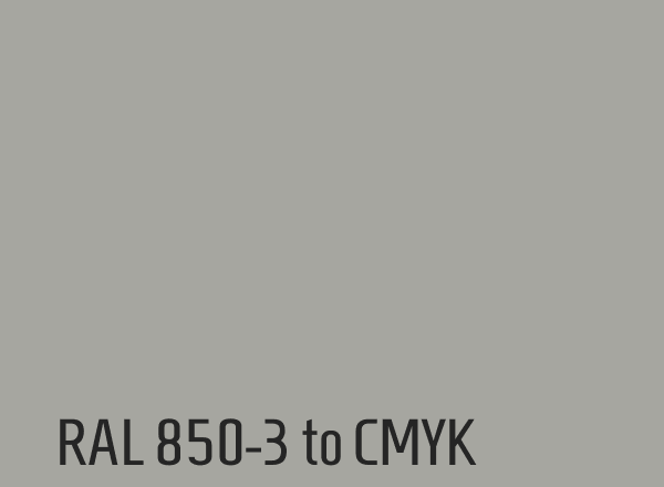 RAL 850-3 to CMYK