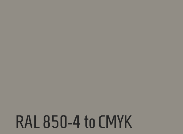 RAL 850-4 to CMYK