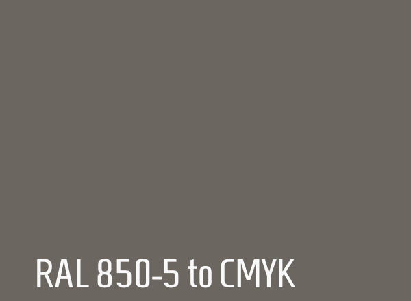 RAL 850-5 to CMYK