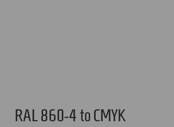 RAL 860-4 to CMYK