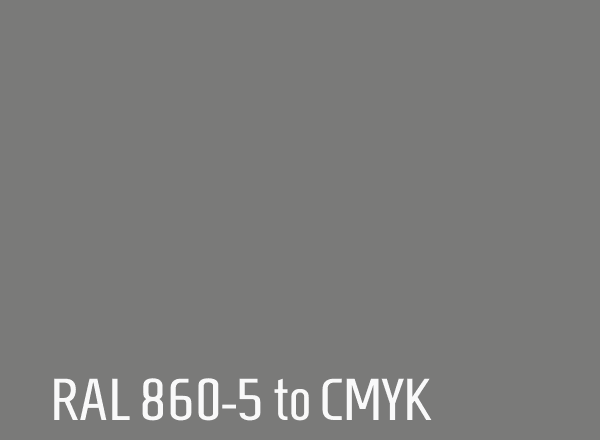 RAL 860-5 to CMYK