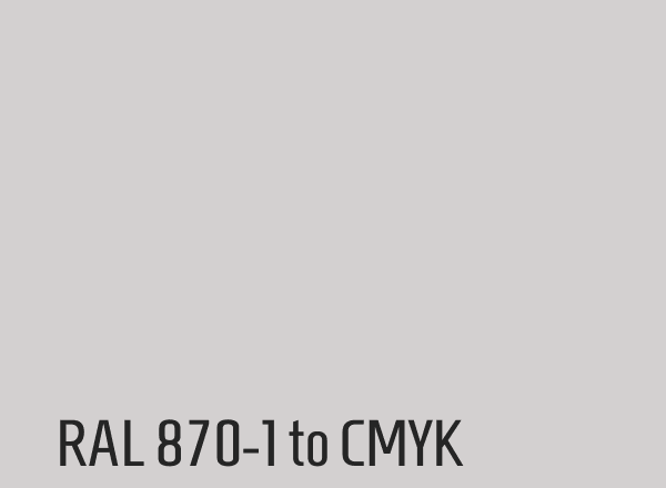 RAL 870-1 to CMYK