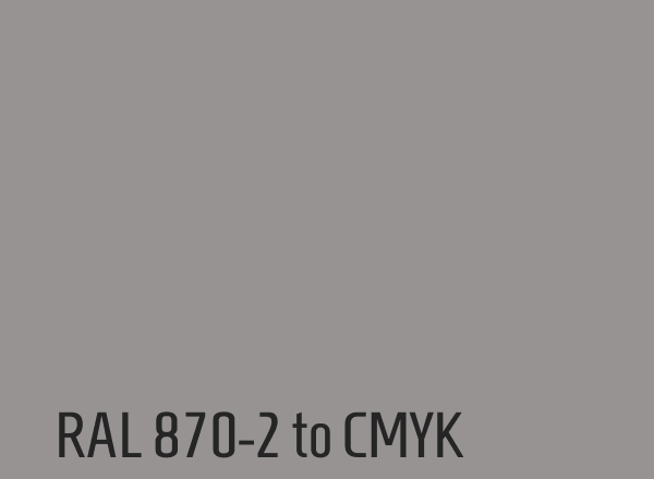 RAL 870-2 to CMYK