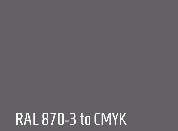 RAL 870-3 to CMYK