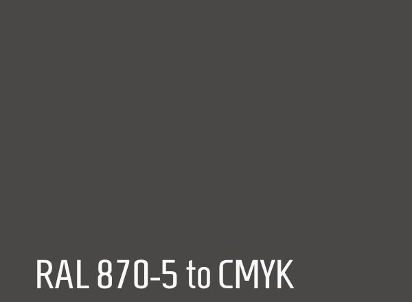 RAL 870-5 to CMYK