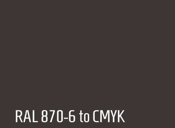 RAL 870-6 to CMYK