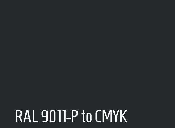 RAL 9011-P to CMYK