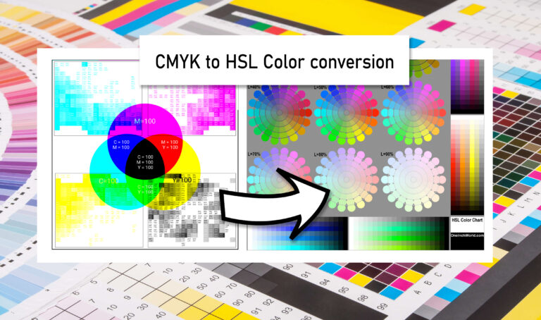 CMYK to PANTONE Converter CMYK to HSL Converter